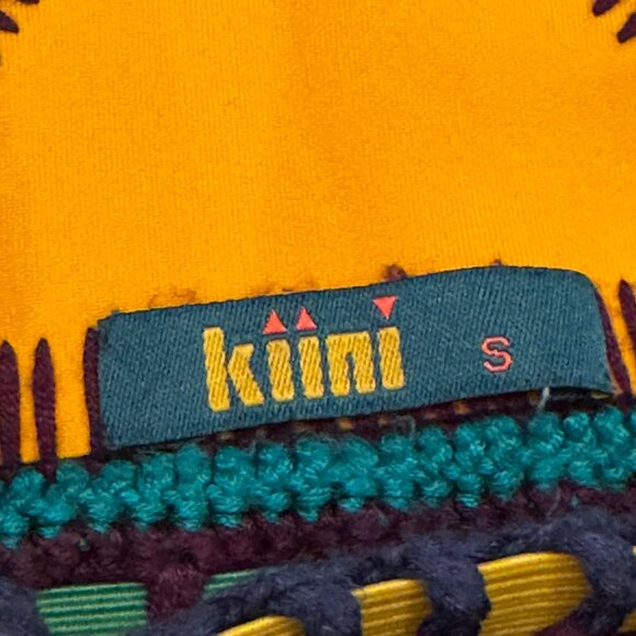Kiini Ro Crochet Triangle Yellow Bikini Top Size Small - Picture 3 of 7